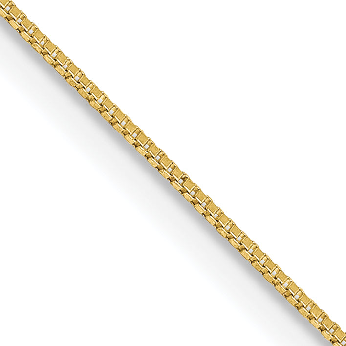 24 Inch 10K .5mm Box Chain