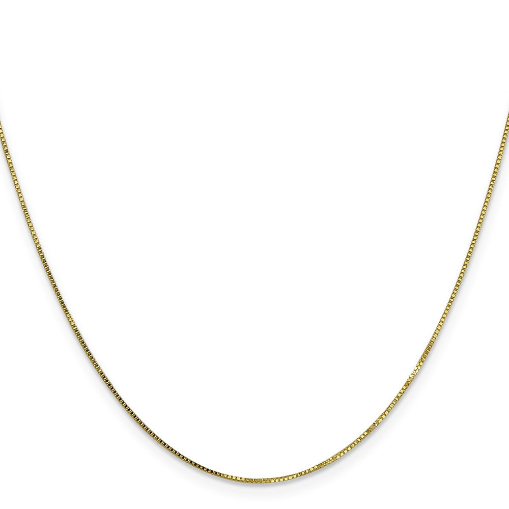 20 Inch 10K .7mm Box Chain Necklace
