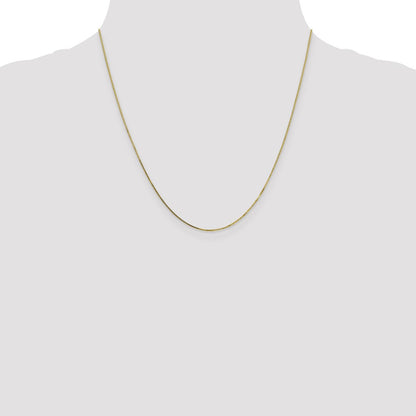 20 Inch 10K .7mm Box Chain Necklace