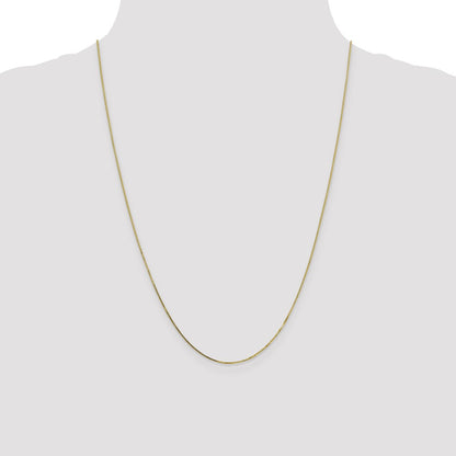 24 Inch 10K .7mm Box Chain Necklace