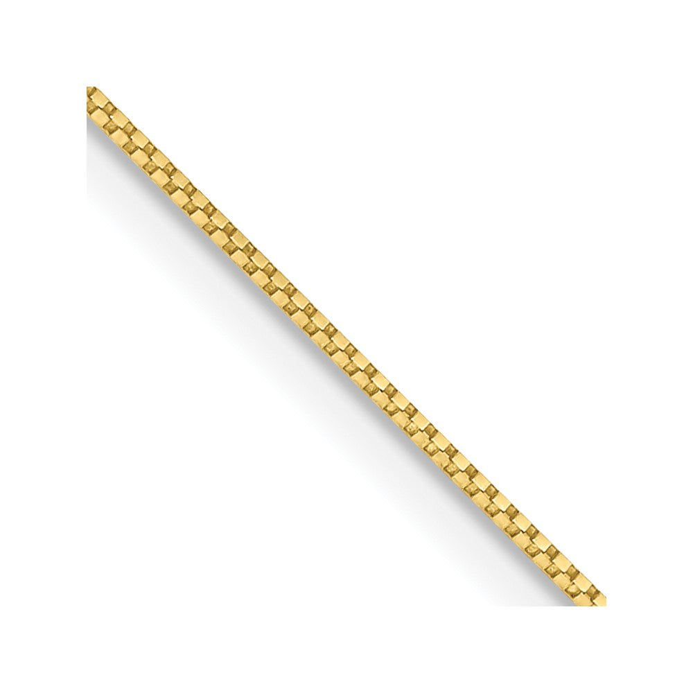 24 Inch 10K .7mm Box Chain Necklace