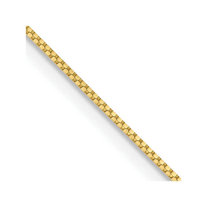24 Inch 10K .7mm Box Chain Necklace