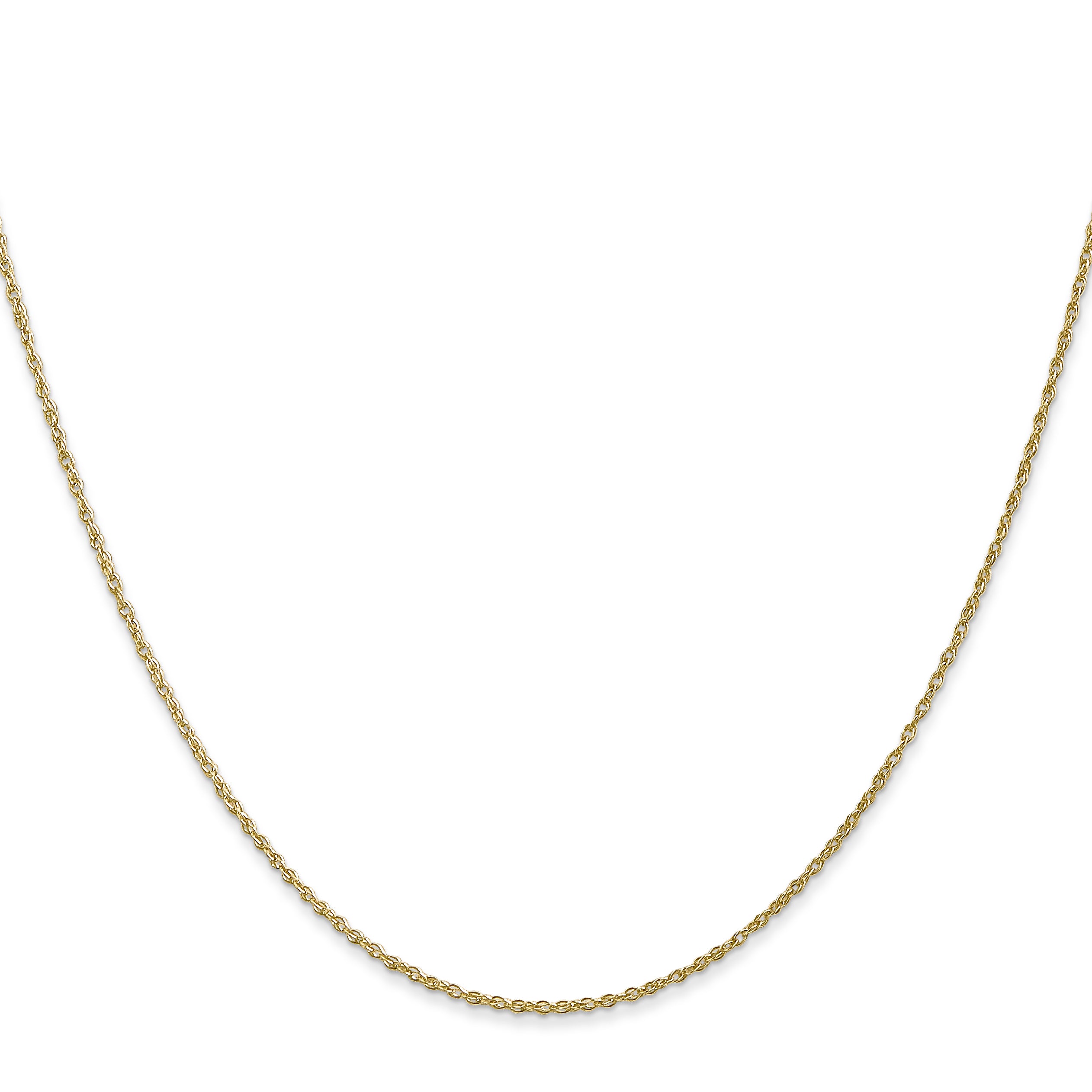 14 Inch 10K .8mm Lite-Baby Rope Chain
