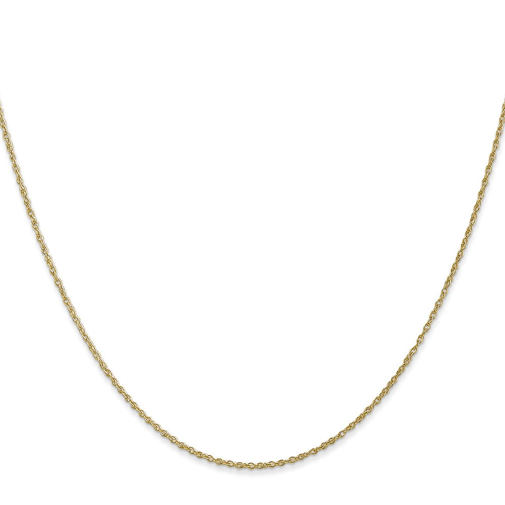 10K Yellow Gold .8mm Lite-Baby Rope Chain Necklace