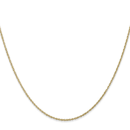 10K Yellow Gold .8mm Lite-Baby Rope Chain Necklace