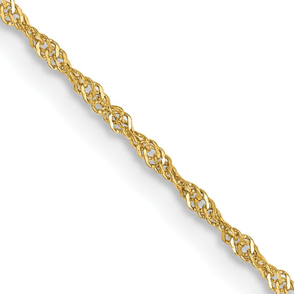 14 Inch 10K 1.1mm Singapore Chain