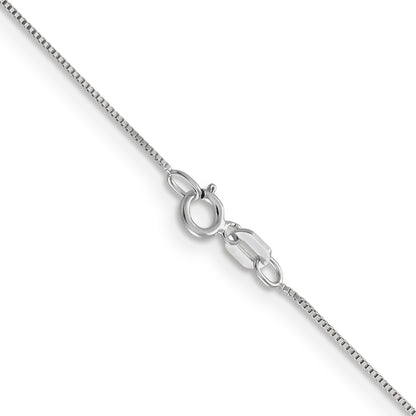 16 Inch 10K White Gold .5mm Box Chain