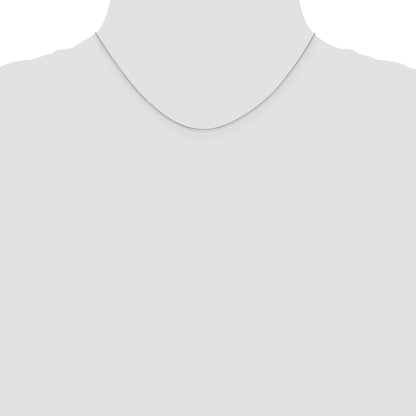 16 Inch 10K White Gold .5mm Box Chain