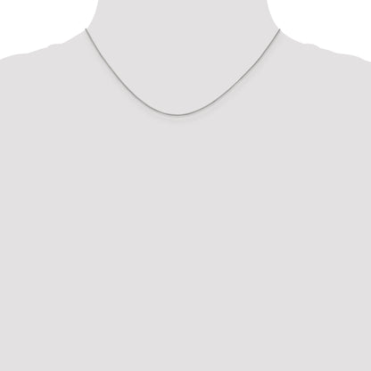 16 Inch 10K White Gold .7mm Box Chain