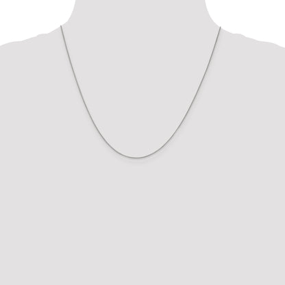 20 Inch 10K White Gold .7mm Box Chain