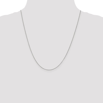 22 Inch 10K White Gold .7mm Box Chain