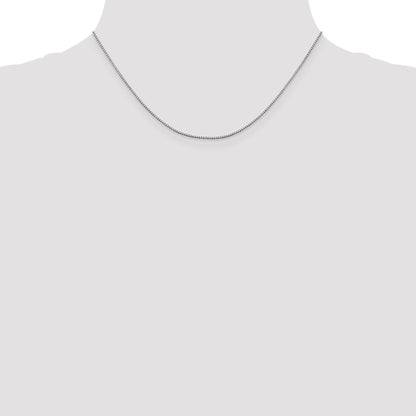 10K White Gold Wg .95mm Box Chain