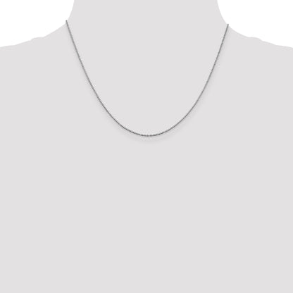 10K White Gold Wg .95mm Box Chain