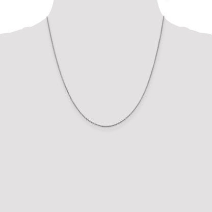10K White Gold Wg .95mm Box Chain