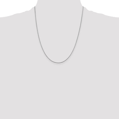 10K White Gold Wg .95mm Box Chain