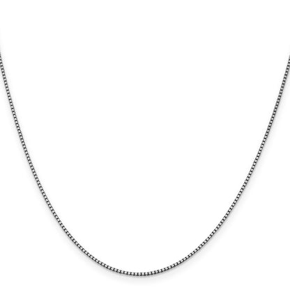 10K White Gold Wg 1.05mm Box Chain