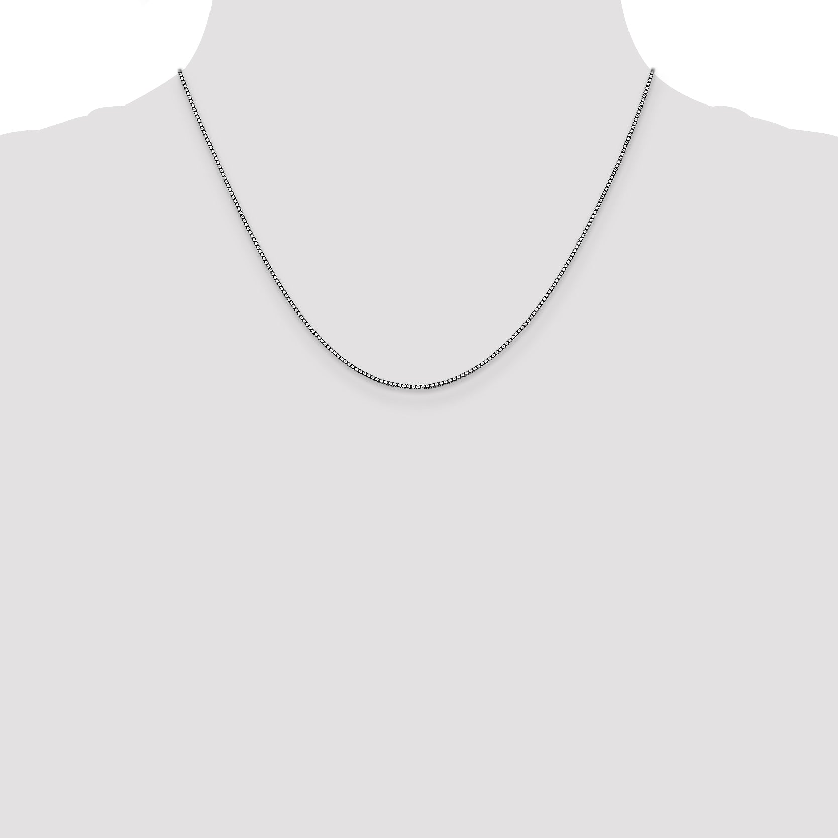 10K White Gold Wg 1.05mm Box Chain