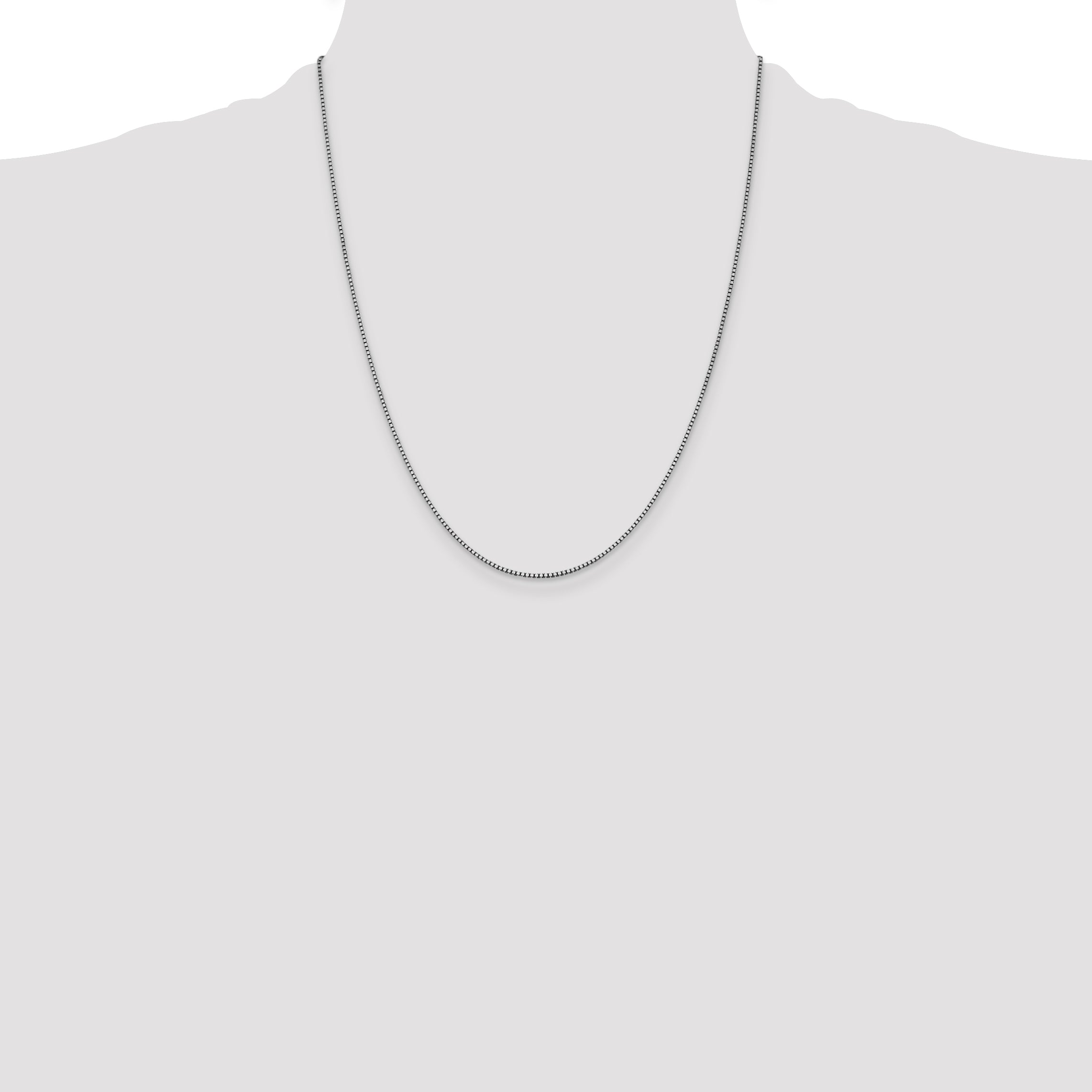 10K White Gold Wg 1.05mm Box Chain
