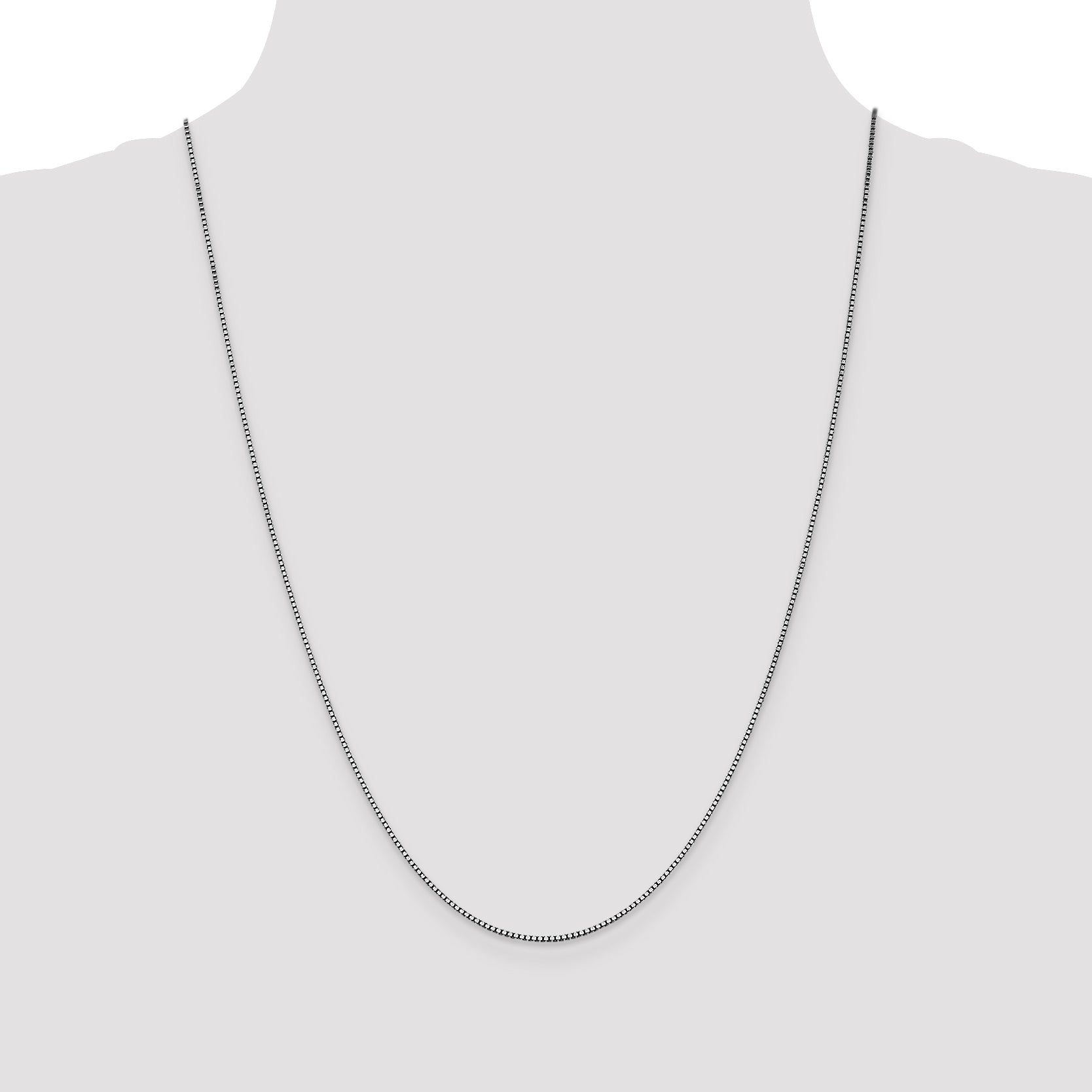 10K White Gold Wg 1.05mm Box Chain