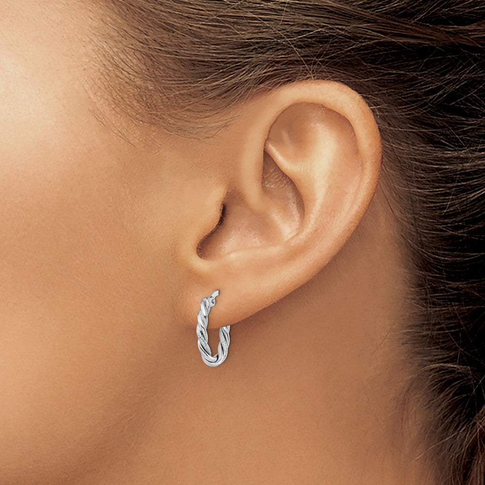 10K White Gold Earrings