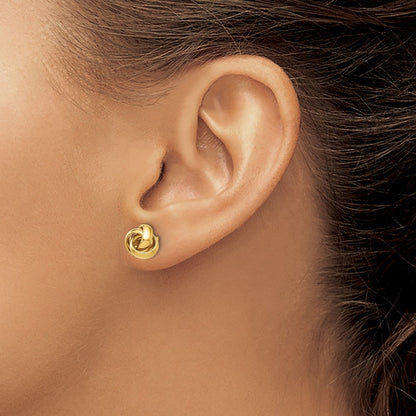 10K Yellow Gold Polished Post Earrings