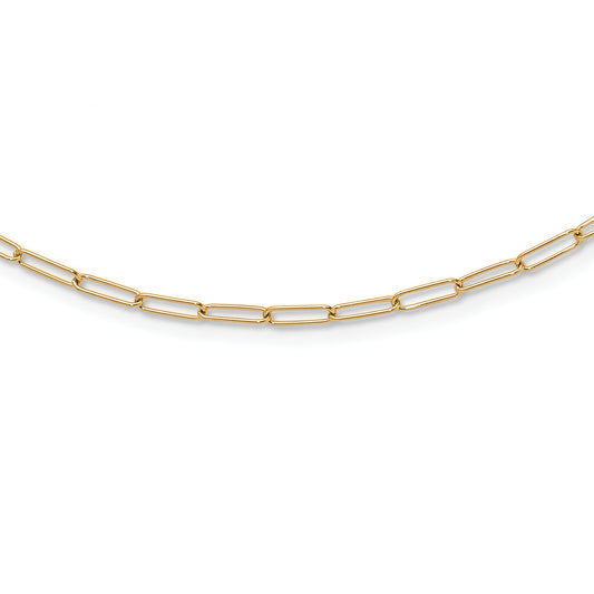 10K Yellow Gold Polished Fancy Link Necklace