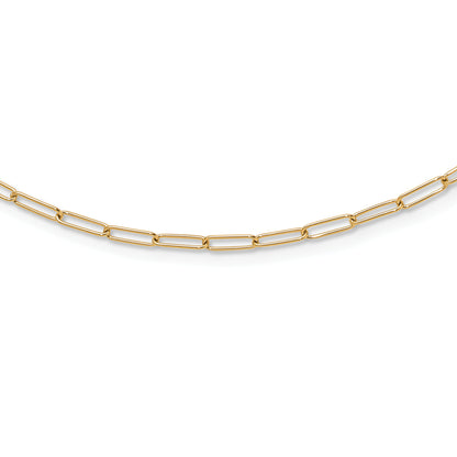 10K Yellow Gold Polished Fancy Link Necklace
