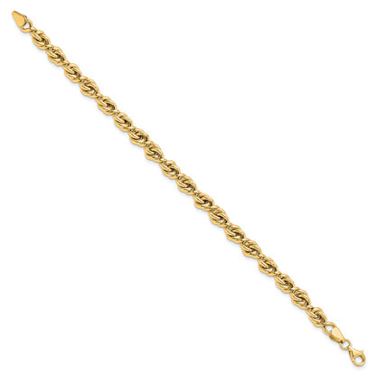 7.25 Inch 10K Polished Fancy Link Bracelet