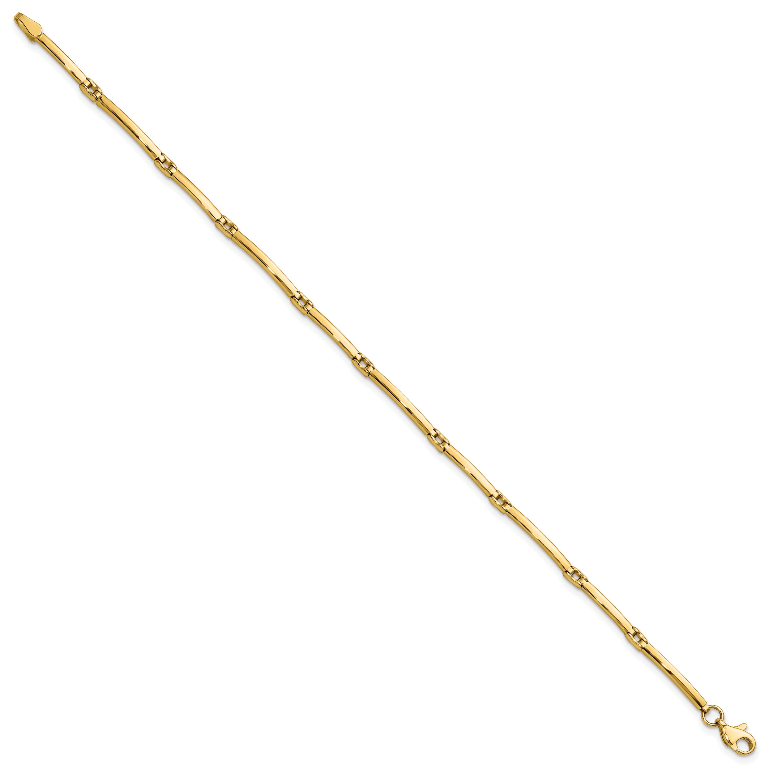 10K Yellow Gold Polished Fancy Link Bracelet