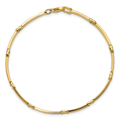 10K Yellow Gold Polished Fancy Link Bracelet
