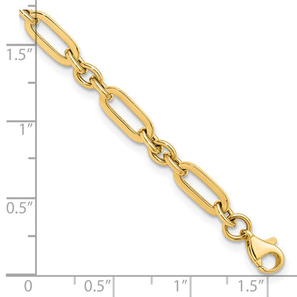 10K Yellow Gold Polished Fancy Link Bracelet