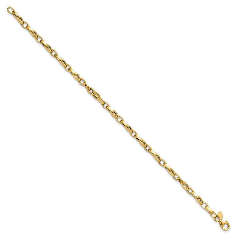 10K Yellow Gold Polished Fancy Link Bracelet