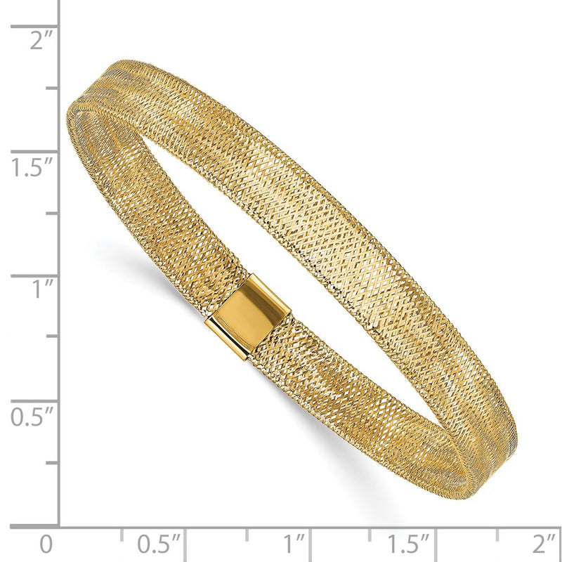 10K Yellow Gold Polished Stretch Bangle