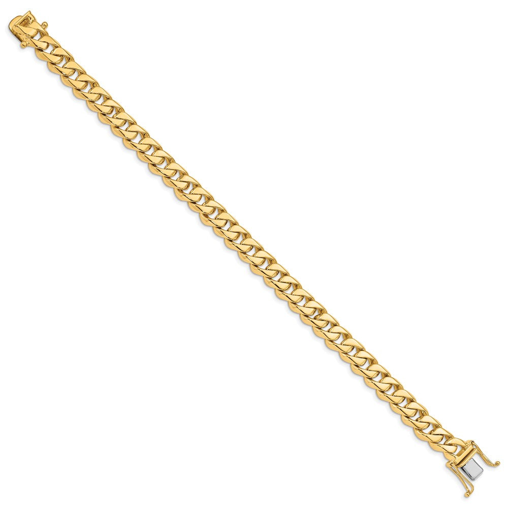 10K Yellow Gold 8.5mm Hand-Polished Traditional Link Chain Bracelet