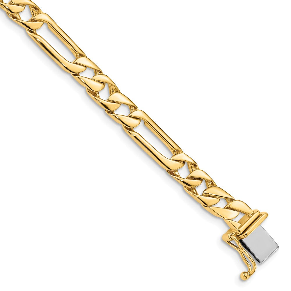 10K Yellow Gold 6mm Hand-Polished Fancy Link Bracelet