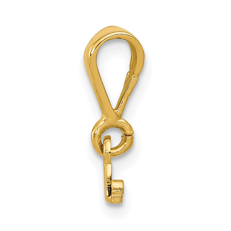 10K Yellow Gold 10Ky Casted Large Polished Top Charm