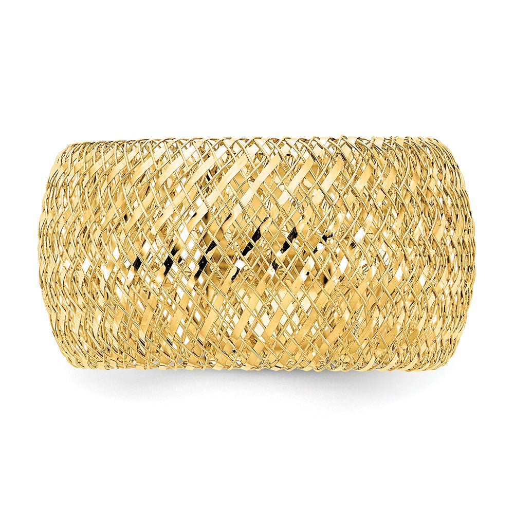 10K Yellow Gold Stretch Ring