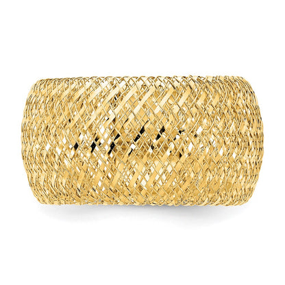 10K Yellow Gold Stretch Ring