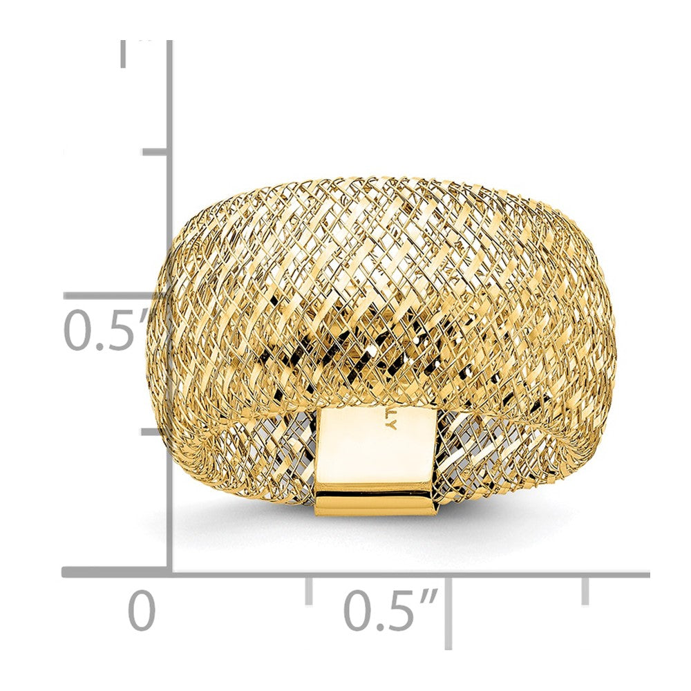 10K Yellow Gold Stretch Ring