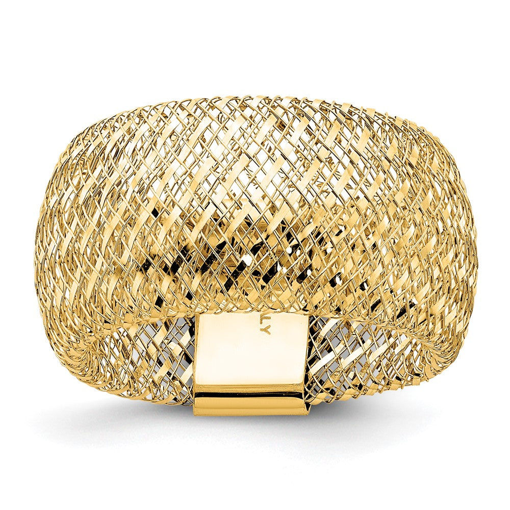 10K Yellow Gold Stretch Ring