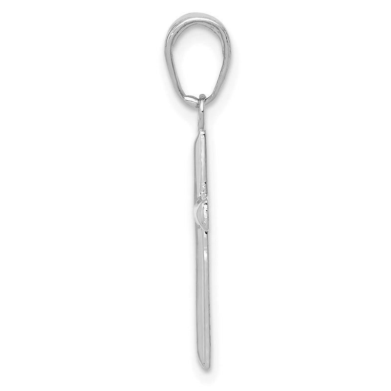 10K White Gold 10K Small Cross Pendant