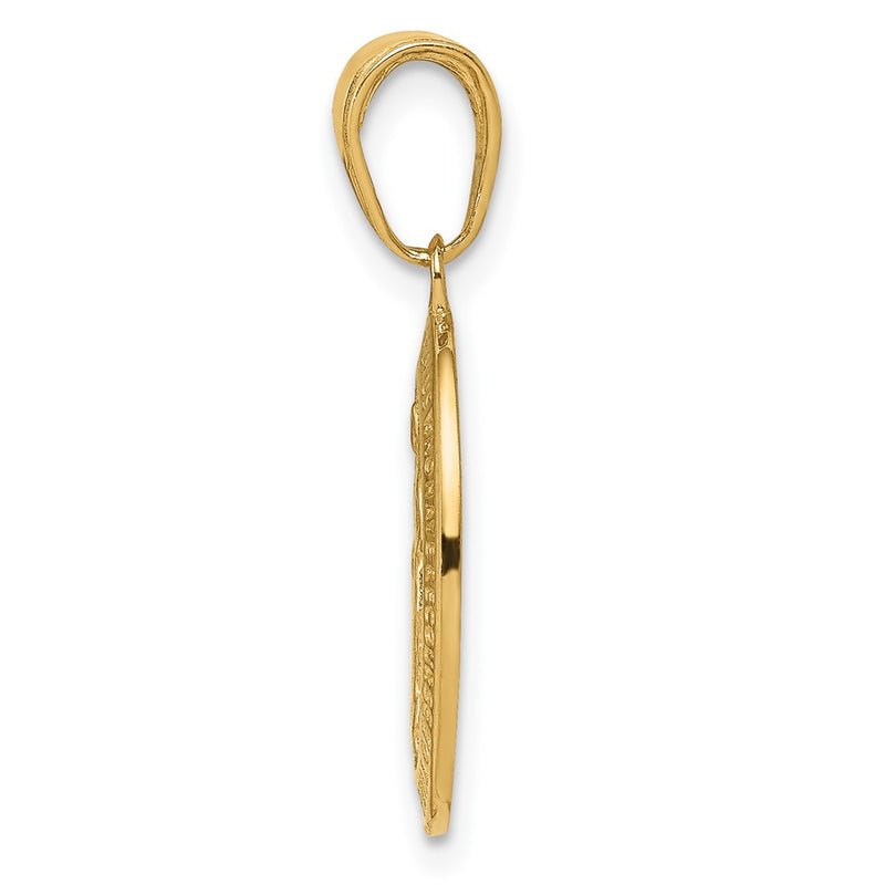 10K Yellow Gold Miraculous Medal Pendant