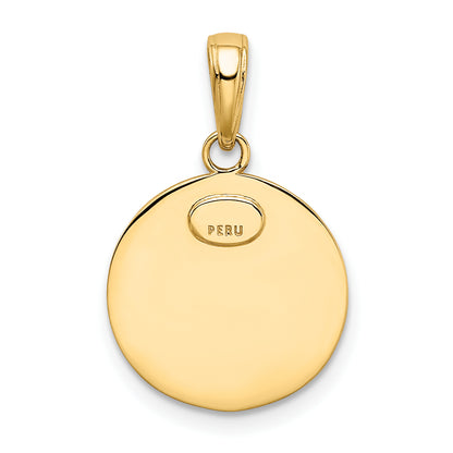 10K Yellow Gold Saint Christopher Medal Charm