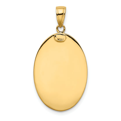 10K Yellow Gold Saint Christopher Medal Pendant