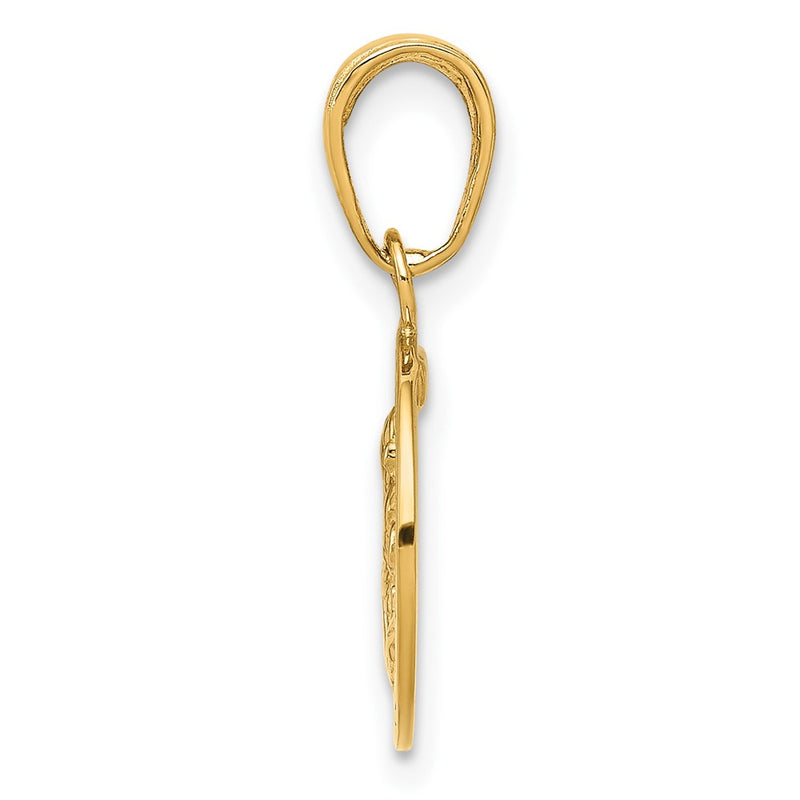 10K Yellow Gold 10K Saint Christopher Medal Charm
