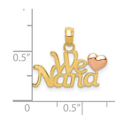 10K Two-Tone Two-Tone We Love Nana Charm