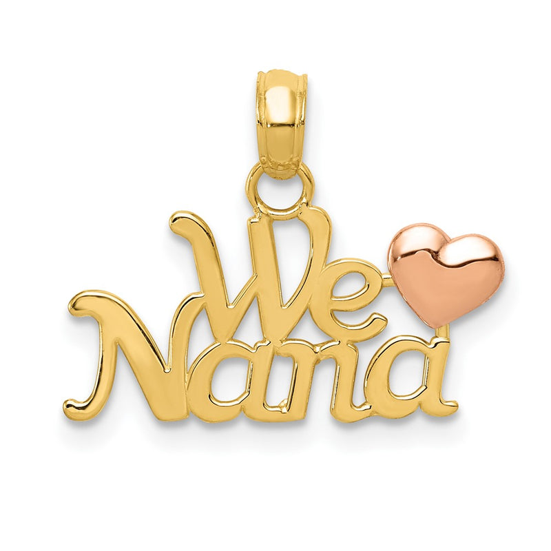 10K Two-Tone Two-Tone We Love Nana Charm