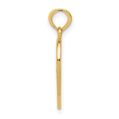 10K Yellow Gold 10K Enameled Mother - Daughter Pendant
