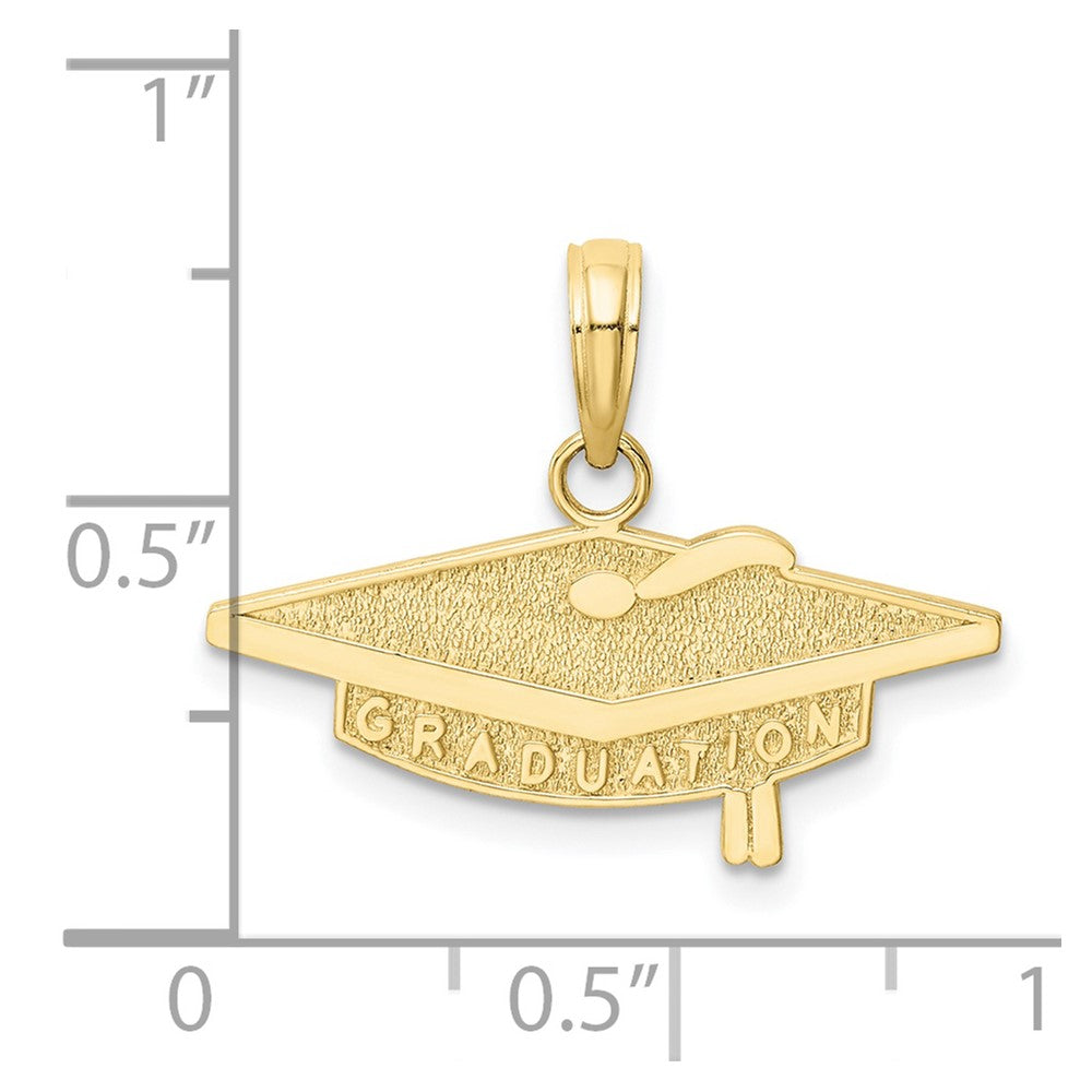 10K Yellow Gold Graduation Charm