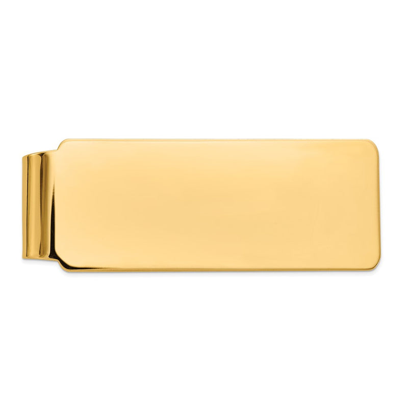 10K Yellow Gold Men'S Polished Money Clip
